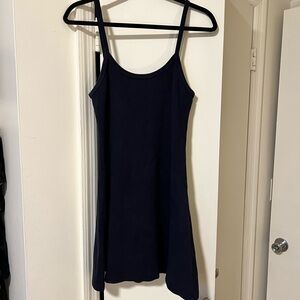 Los Angeles Apparel navy heavy rib mini dress